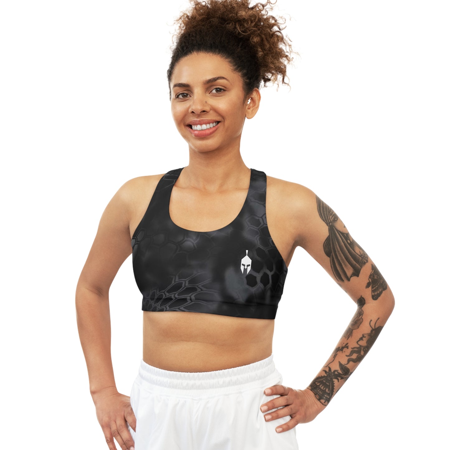 Mandrake Black Spartan Seamless Sports Bra