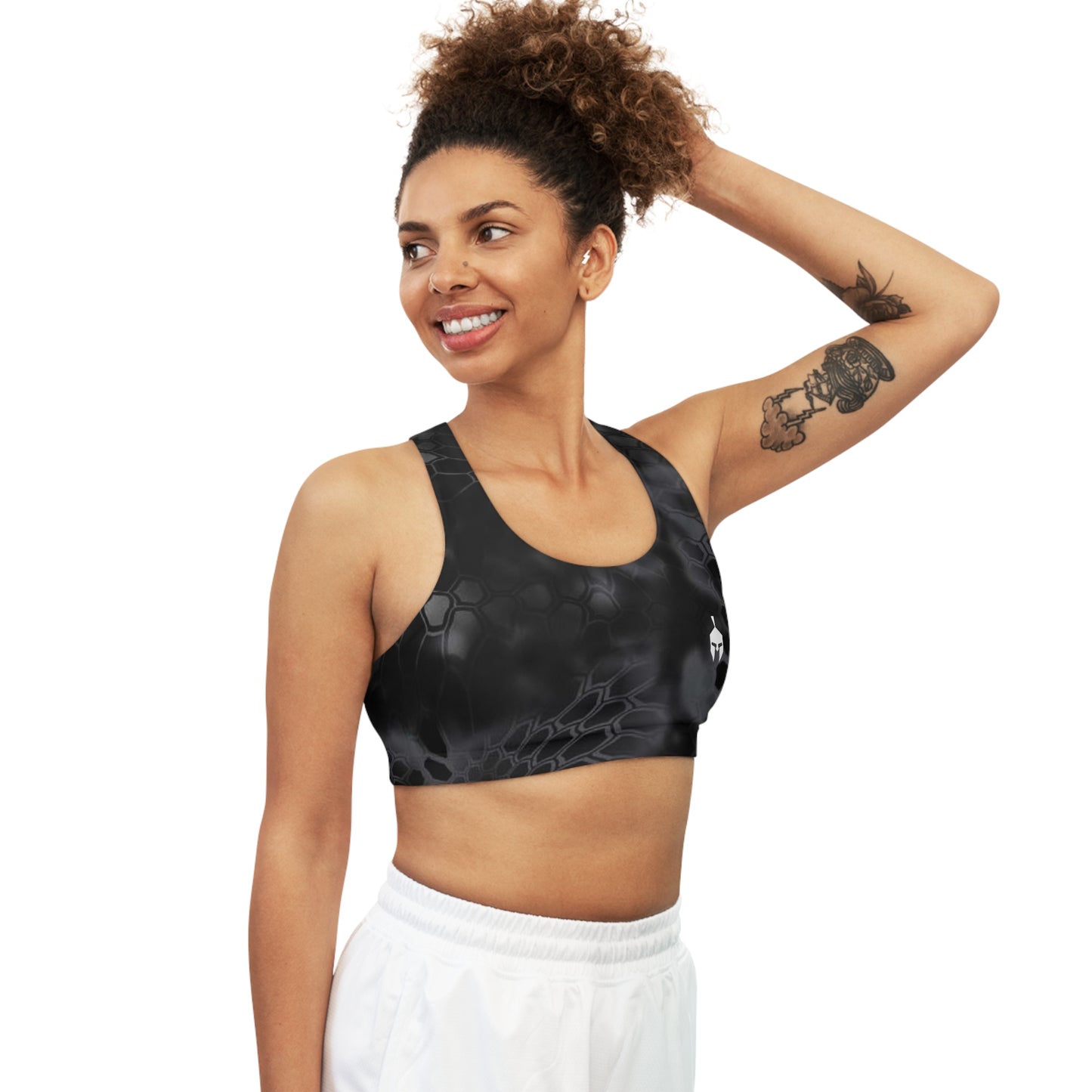 Mandrake Black Spartan Seamless Sports Bra