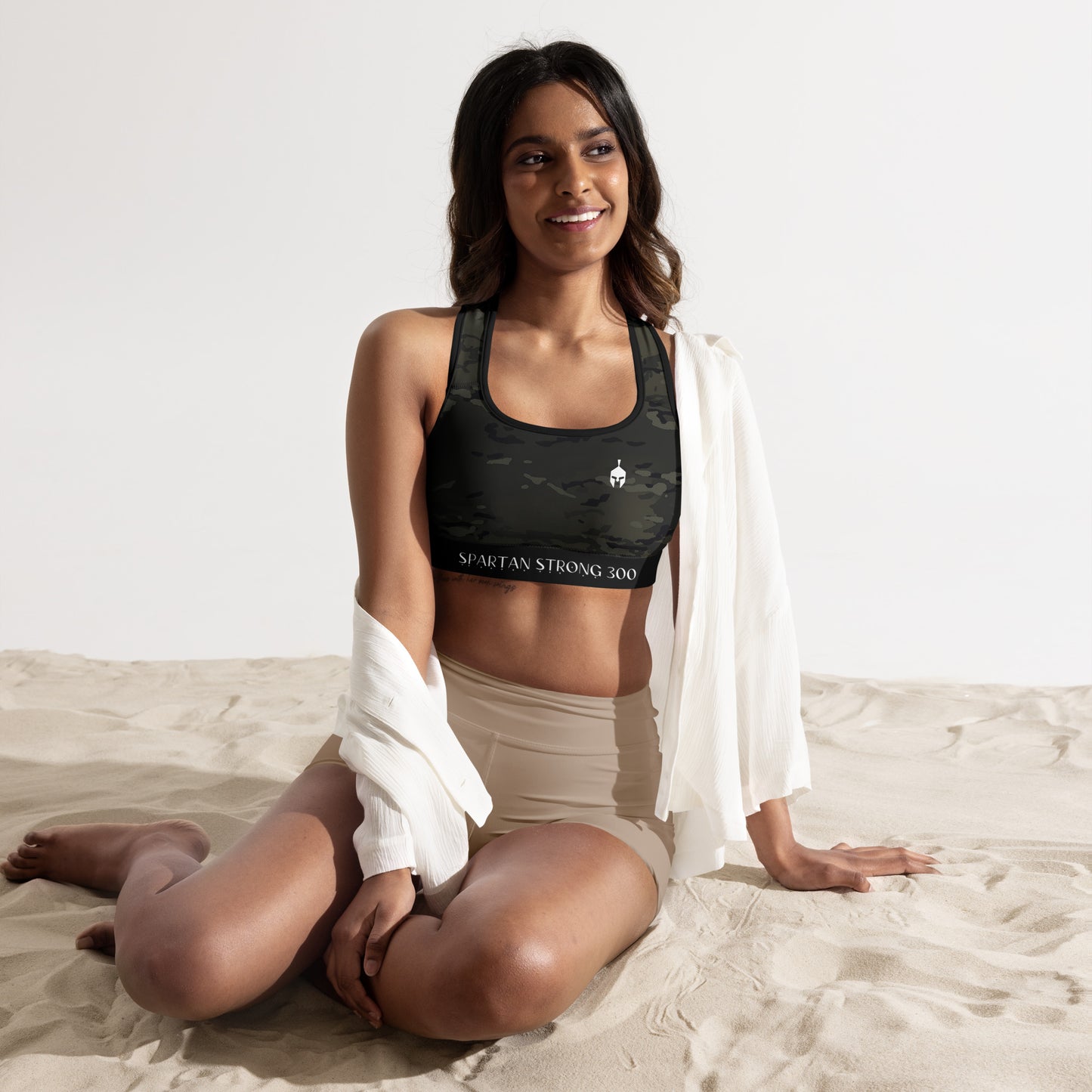 Multicam Black Padded Sports Bra