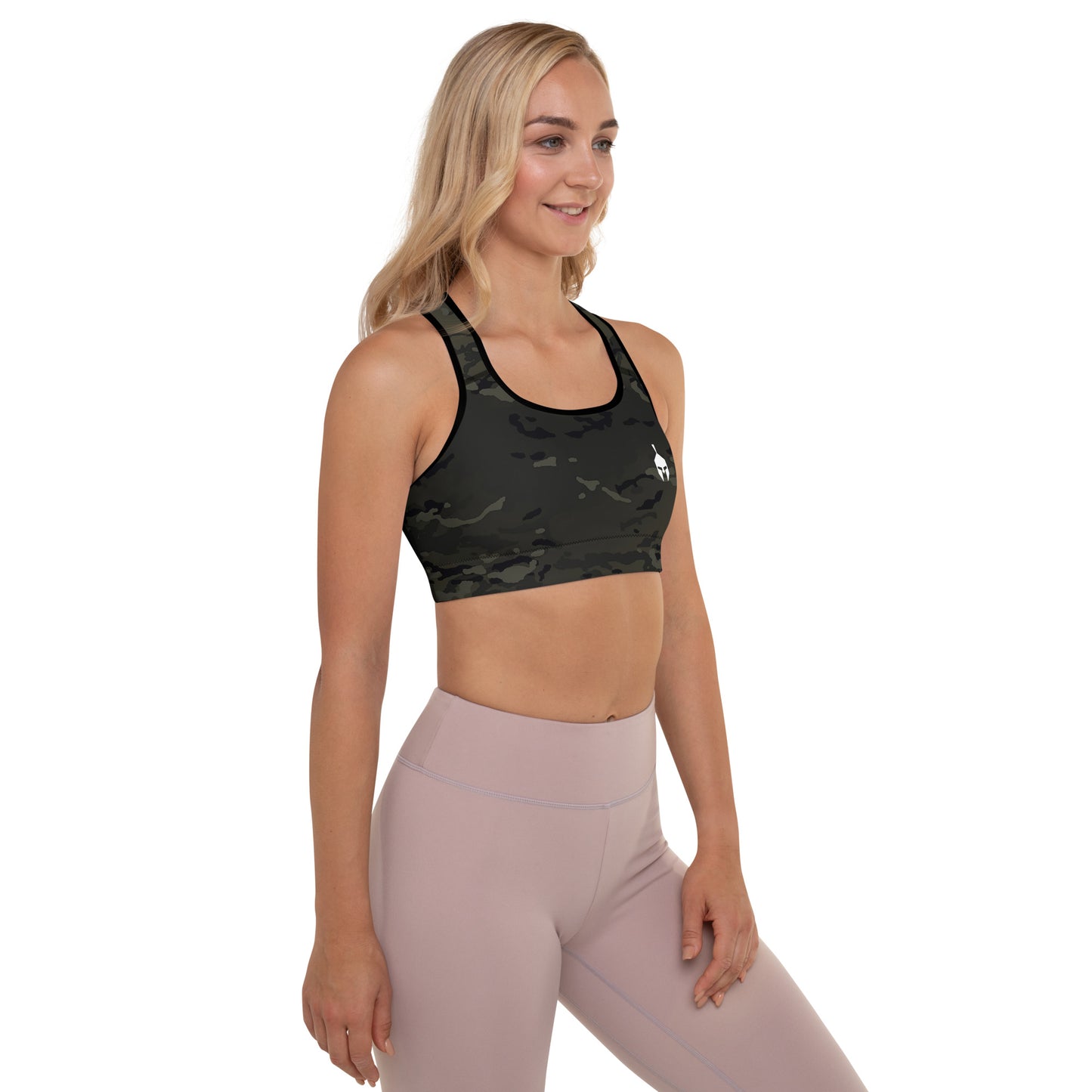 Multicam Black Padded Sports Bra